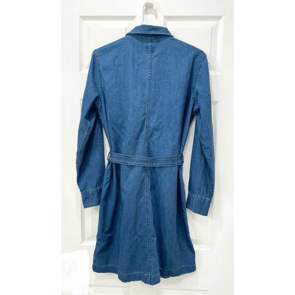 GAP Tie Waist Denim Dress - Picture 2 of 16